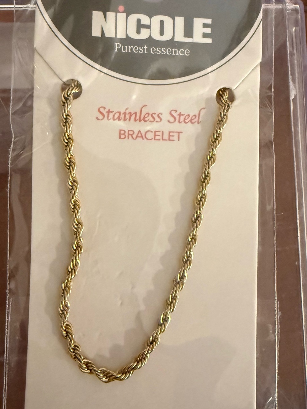 Nicole Gold-Tone Twisted Rope Bracelet